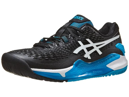 Giày Tennis Asics Gel Resolution 9 Black/Blue Men's Shoes