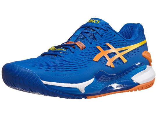 Giày Tennis Asics Gel Resolution 9 Tuna Blue/Sun Peach Men's Shoes