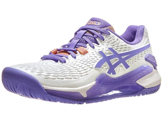 Giày Tennis Asics Gel Resolution 9 Wide White/Amethyst Women's Shoes