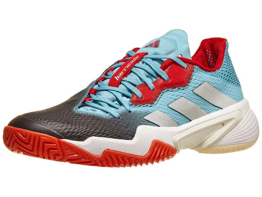 Giày Tennis Adidas Barricade Blue/Silver/Scarlet Wom's Shoes