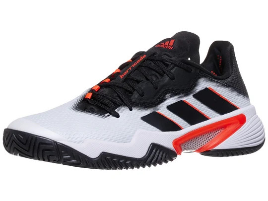 Giày Tennis Adidas Barricade White/Black/Solar Red Men's Shoes