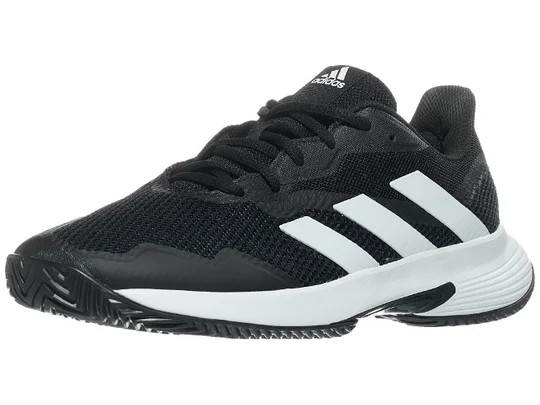 Giày Tennis Adidas CourtJam Control Black/White Men's Shoes