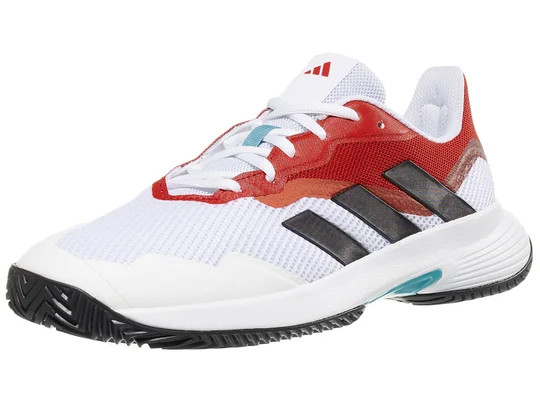 Giày Tennis Adidas CourtJam Control White/Black/Scarlet Men's Shoes